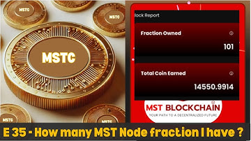Ep. -35 - How many MST Node fraction I have ?? | 50 MSTC Airdrop | JIO coin | The Humble Trader |