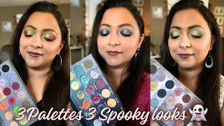 3 HALLOWEEN PALETTES 3 SPOOKY LOOKS! 🎃👻 | SMITHY SONY
