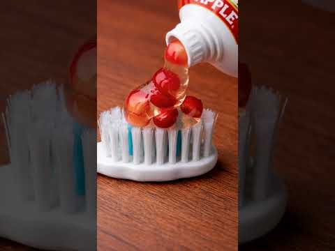 さまざまなフルーツ歯みがき粉を絞るASMR#satisfyingvideo #歯みがき粉ASMR #스마일디치과