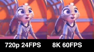 Zootopia / Zootropolis (2016) in 8K 60FPS (Remastered & Upscaled by Artifical Intelligence)