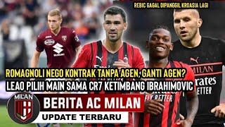 Romagnoli Nego Kontrak Tanpa Raiola, Ganti Agen?Leao Pilih Main Sama Cr7 Timbang Ibra