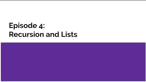 Introduction to Functional Programming in Haskell: Episode 4 - Recursion and Lists