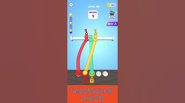 Tangle Master 3D Level 245 Walkthrough Мастер 3D распутывания #245level #shorts #TangleMaster3D