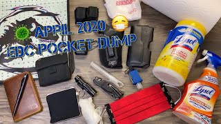 April 2020 Pocket Dump : EDC : What I carry everyday : CCW : My New Carry Items