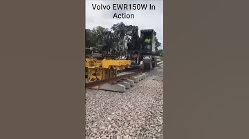 How Railway Sleepers Are Laid | Step-by-Step by Volvo EWR150W Rail #railwayengineering #railway