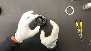How to repair Canon lens EF 100 F 2.8 IS USM L - clean fungus and exchange decorative ring