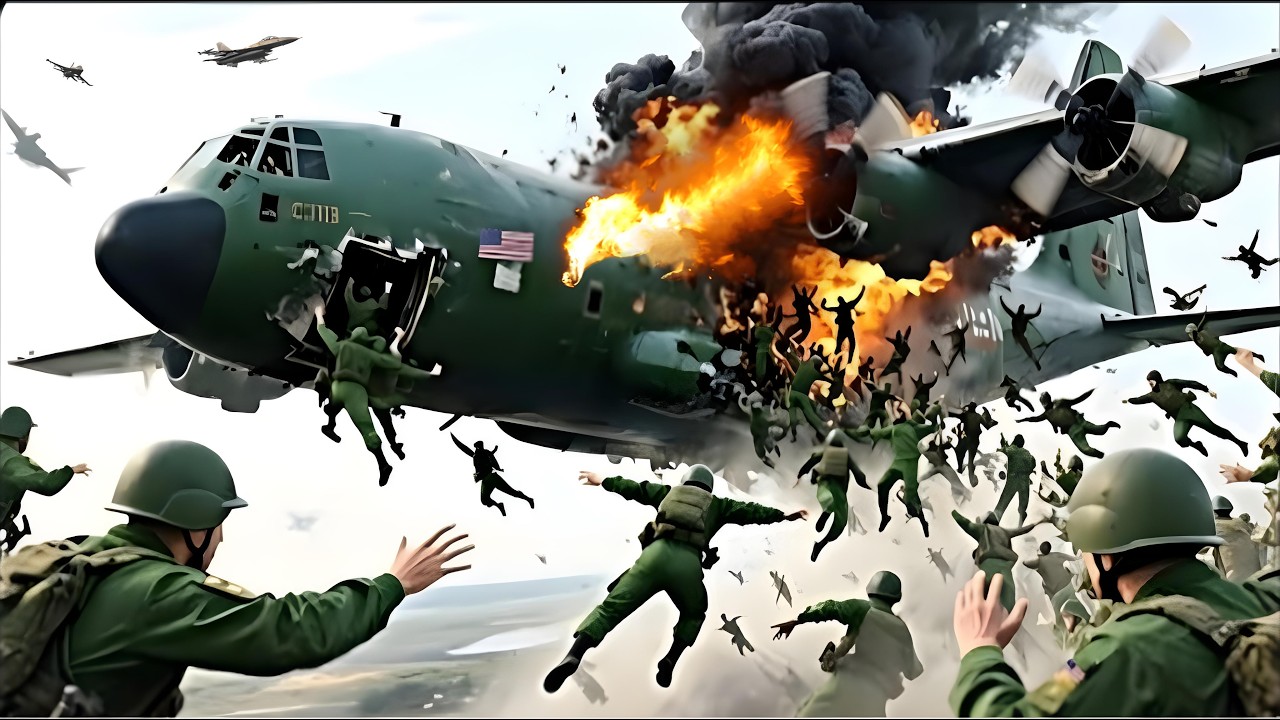 10 минут назад: американский самолет С-130 с 700 элитными военнослужащими был уничтожен российским С