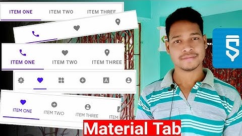 Material Tab Layout project activity in sketchware #AndroidAppdeveloper #sketchware #Aauraparti