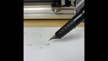 Hershey Text drawn on AxiDraw V3/A3 machine with fountain pen