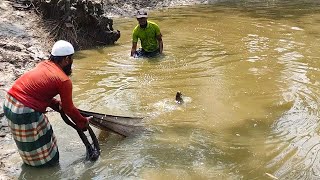 Fishing Video With Net -  Big Fish Catching Using by Cast Net in The Beautiful Village Pond
