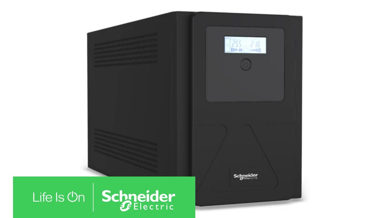 Easy UPS 1Ph Line Interactive SMV Series | Schneider Electric - YouTube