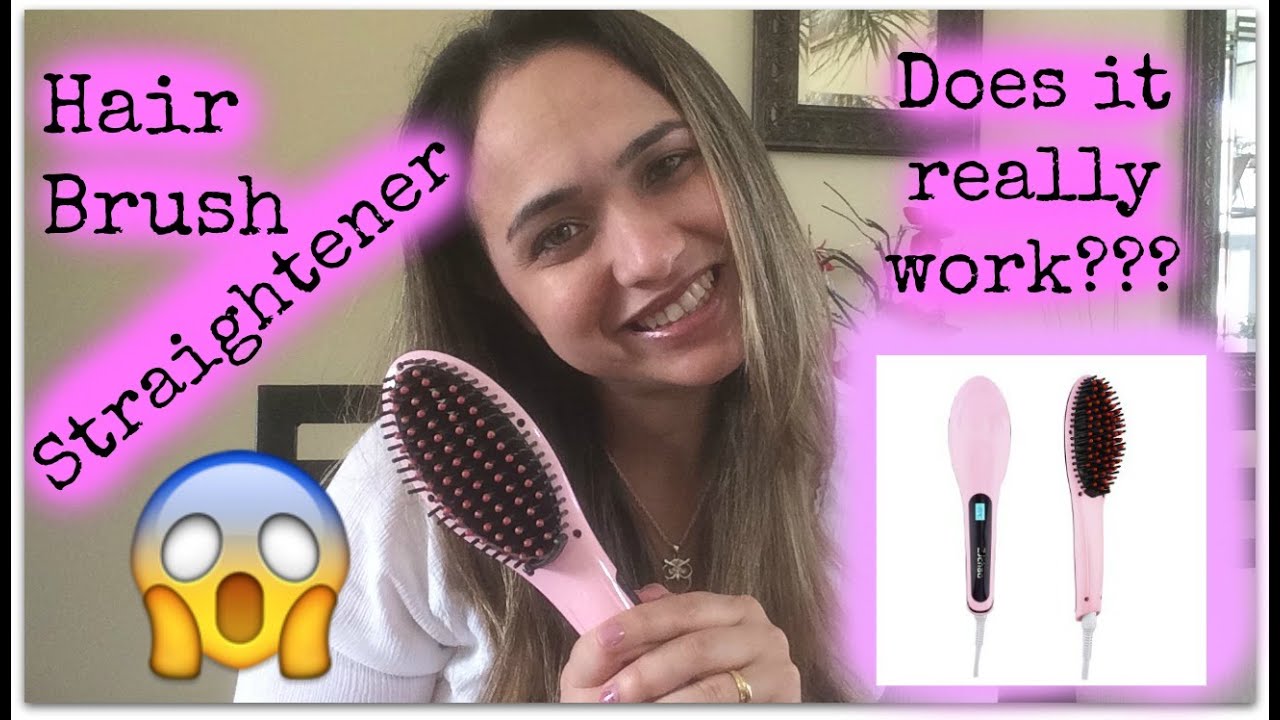 Hair Brush Straightener Does it really work? YouTube