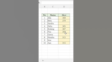 Menghapus Baris Cell Kosong Secara Cepat di Excel #Shorts