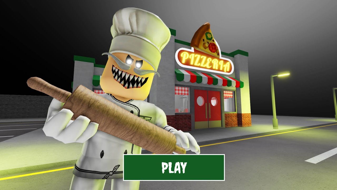 Escape Papa Pizza's Pizzeria! OBBY roblox! Gameplay Walkthrough No Death 4K