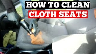 How To Clean Car Cloth Seats Car Interior Steam Cleaning