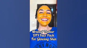 Mrunal Thakur DIY Face Pack For Glowing Skin #viralfacepack #shorts #music #song #newsong #trending