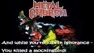 Metal Church - No Friend Of Mine [Lyrics Video]