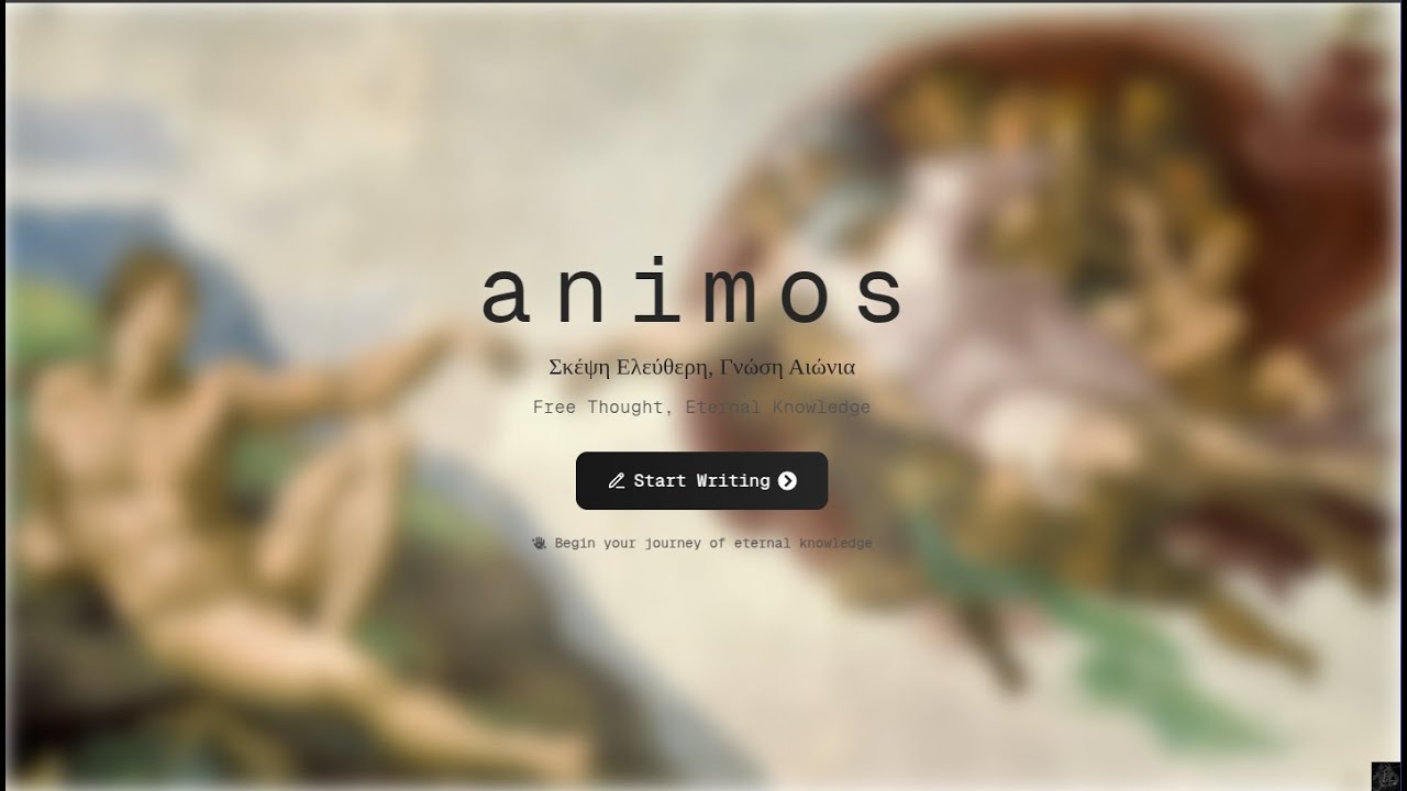 Demo of my latest tool animos, a note taking app powered by AI. - YouTube