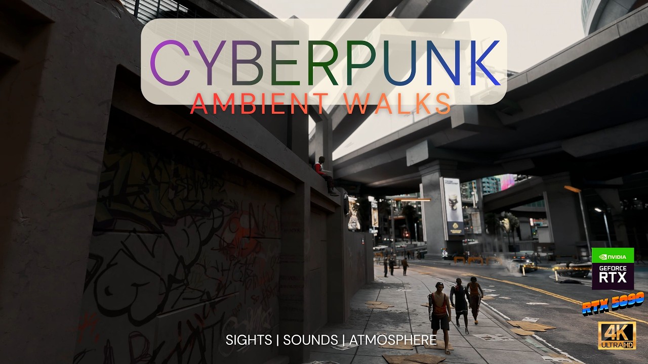 Cyberpunk 2077 | Walking | RTX 5090 | Path Tracing | Dreampunk
