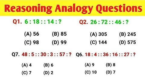 Reasoning Analogy || Resoning Questions || Reasoning Practice Set ||  Analogy Previous year question
