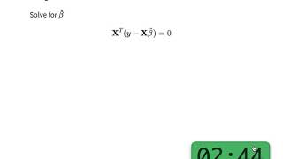 Geometric Proof - Deriving the Hat Matrix