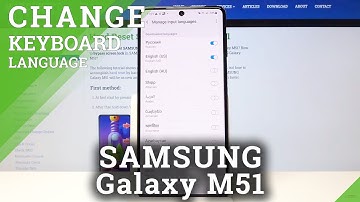 How to Change Keybaord Language in SAMSUNG Galaxy M51 -  Add Extra Dictionary