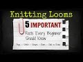 Knitting Looms for Beginners - 5 Facts Every Beginner MUST Know [ CC Closed Caption ] | Loomahat