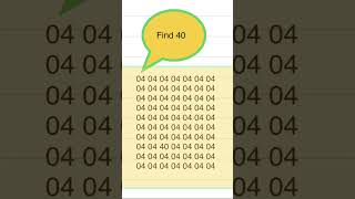 Test your cognitive brain skills with THIS FAST NUMBER game #shorts #youtubeshorts