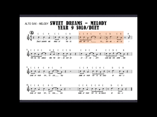 Sweet Dreams Backing Track - Saxophone - YouTube