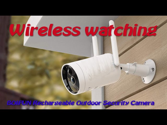 BOIFUN Outdoor Security Camera DD201 with Solar Panel