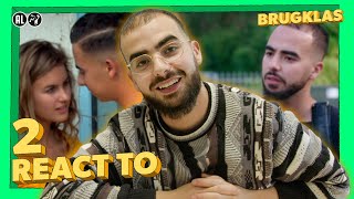 MENEER ABOUAB REAGEERT OP ZIJN ZOENSCÈNE 🫣 | REACT TO 2 | BRUGKLAS S12