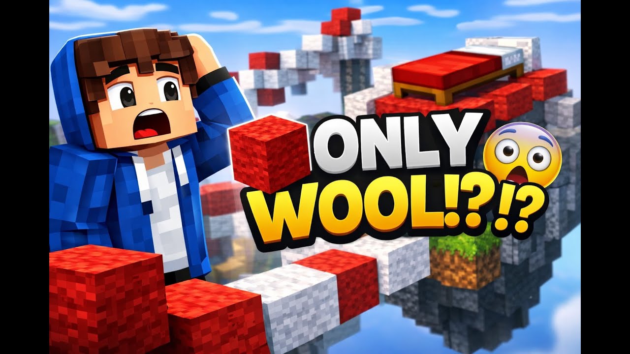 BedWars Using ONLY WOOL?! 😱 (Impossible Challenge)
