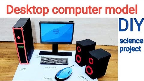 computer model making using cardboard - simple and easy diy science exhibition for school