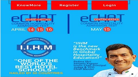 IIHM eCHAT Entrance Exam | Full Information
