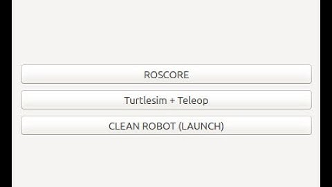 GUI roscore,rosrun,roslaunch with Qt creator