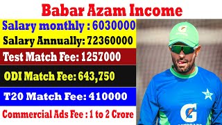 Babar Azam Monthly & Annually Income