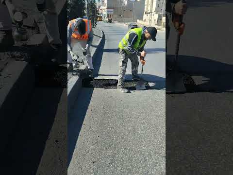 ترميم طريق عام الاسفلت مقدم من السقا لنقل الاسفلت عمان الأردن الزرقاء