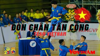 Đòn Chân Tấn Công nam Team Vietnam WVVF - World Vovinam Championships Vietnam 2023