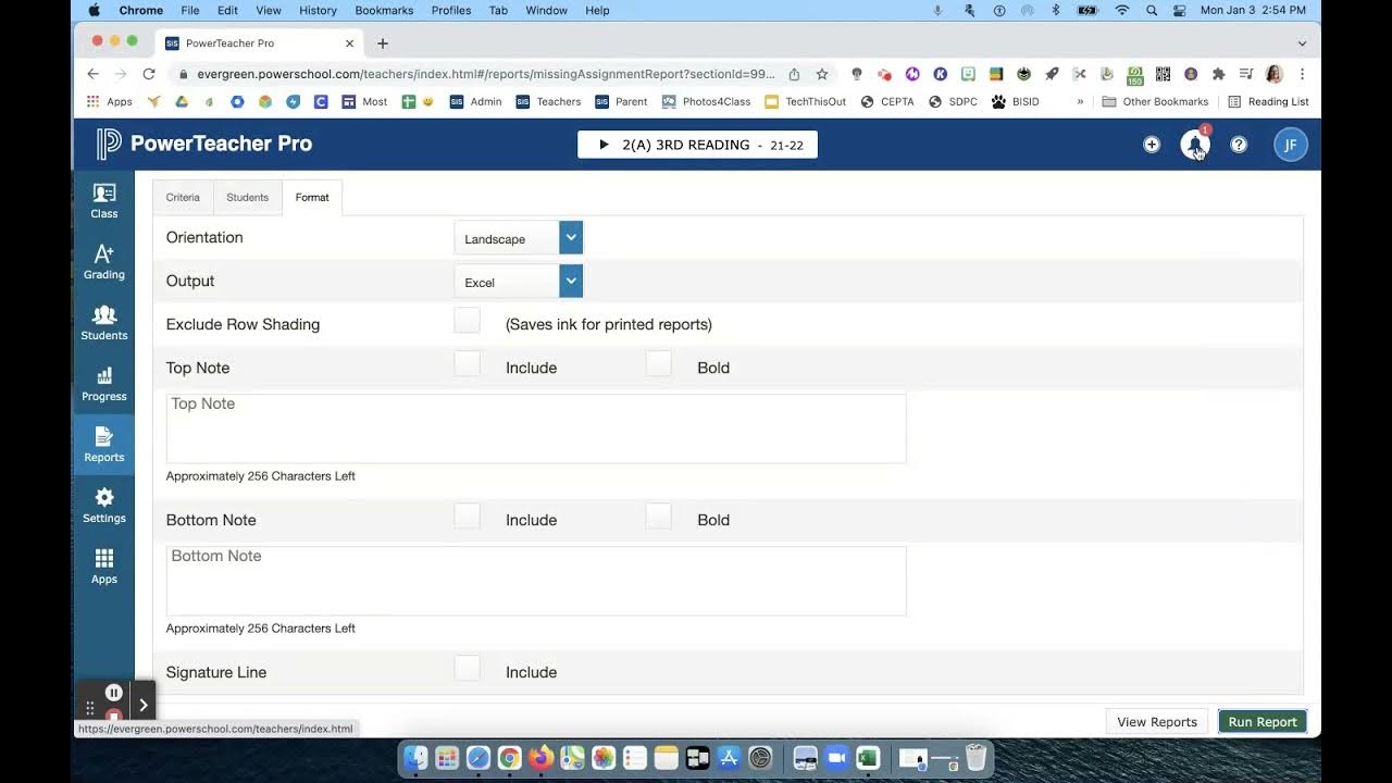 PowerTeacher Pro Missing Assignment Reports YouTube