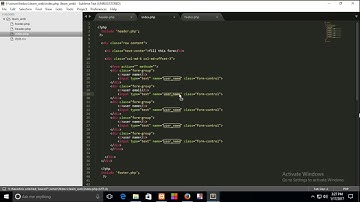 CRUD operation in php#1(setup page)