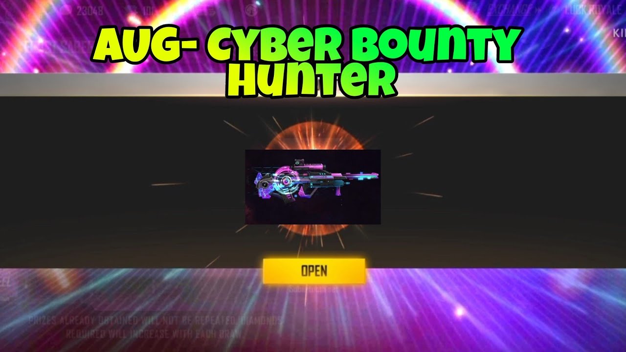 AUG- Cyber Bounty Hunter Redeem Code Free Fire Gameplay