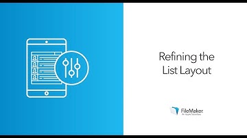 Editing your Layouts in FileMaker | List Layouts