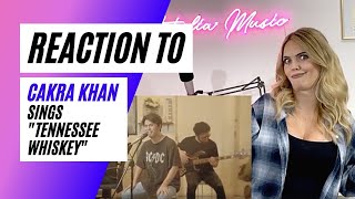 Voice Teacher Reacts to Cakra Khan - Tennessee Whiskey (Chris Stapleton Cover) Live Session