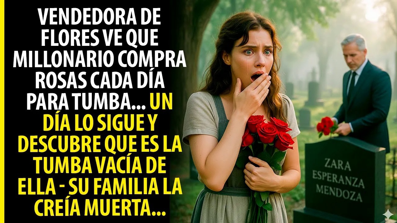 UN DÍA LO SIGUE Y DESCUBRE QUE ES LA TUMBA VACÍA DE ELLA   SU FAMILIA LA CREÍA MUERTA
