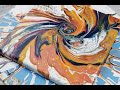 WOW! Fluid Art Bloom and SPRAY CAN | Pouring | Acrylic Pour Painting | Fluid Painting | Abstract Art