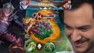 ADAM OLUCAKSIN ADAM KÜFÜR ETMİCEKSİN!! Dyrroth ile Vahşi atan Build - Mobile Legends