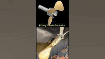 How a Folding Propeller Actually Works! 🤯 (3D vs. Real) #Shorts