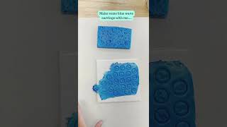 ASMR Make some blue wave polymer clay earrings with me...