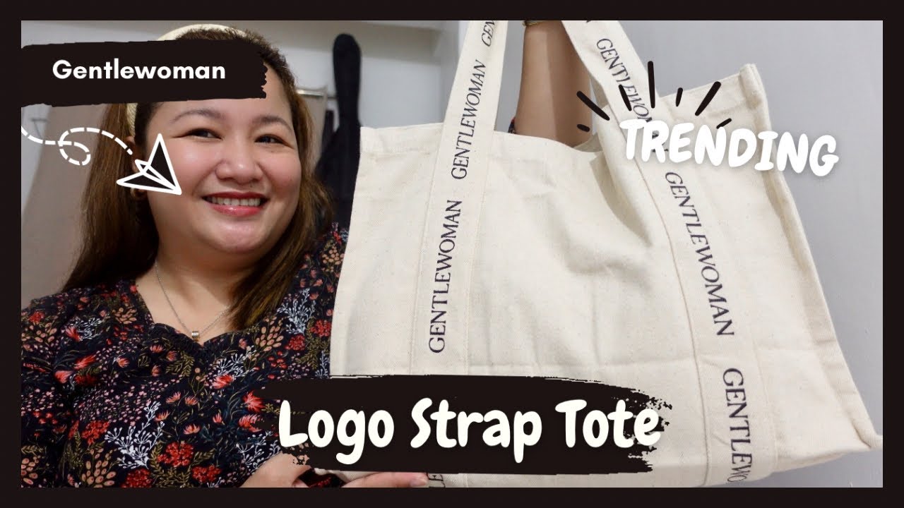 TIKTOK TRENDING BAG!!! Gentlewoman Logo Strap Tote Bag Review + What Fits  and Try On 