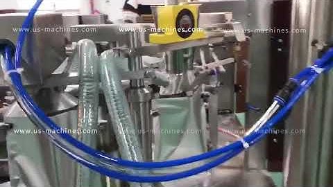 Automatic premade aluminum bag pouch rotary powder filling sealing packing machine testing video giv